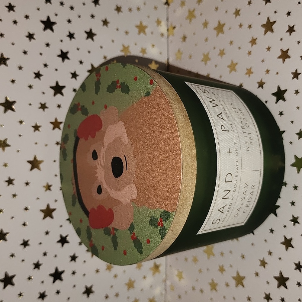 Brand New Sand + Paws Balsam Cedar Soy wax candle
